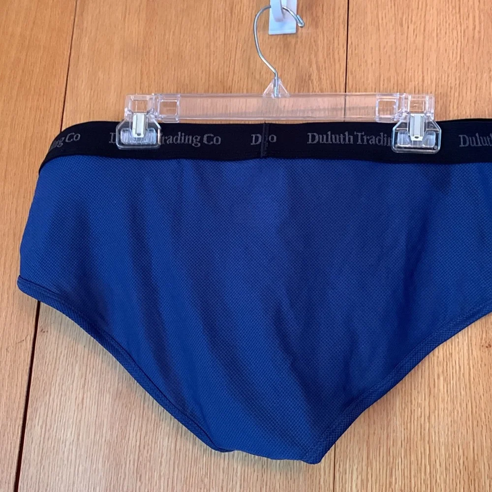 New Duluth Buck Naked Performance Briefs Underwear lightweight 2XL XXL Blue